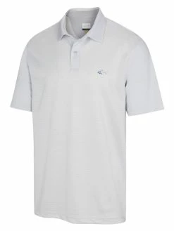 Greg Norman Textured Shark Polo - Shark Grey