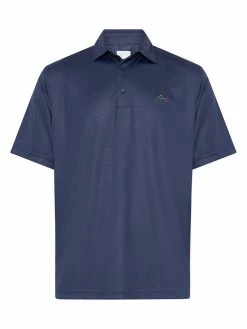 Greg Norman Tile Emboss Polo - Navy