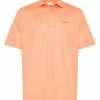 Greg Norman Tile Emboss Polo - Papaya