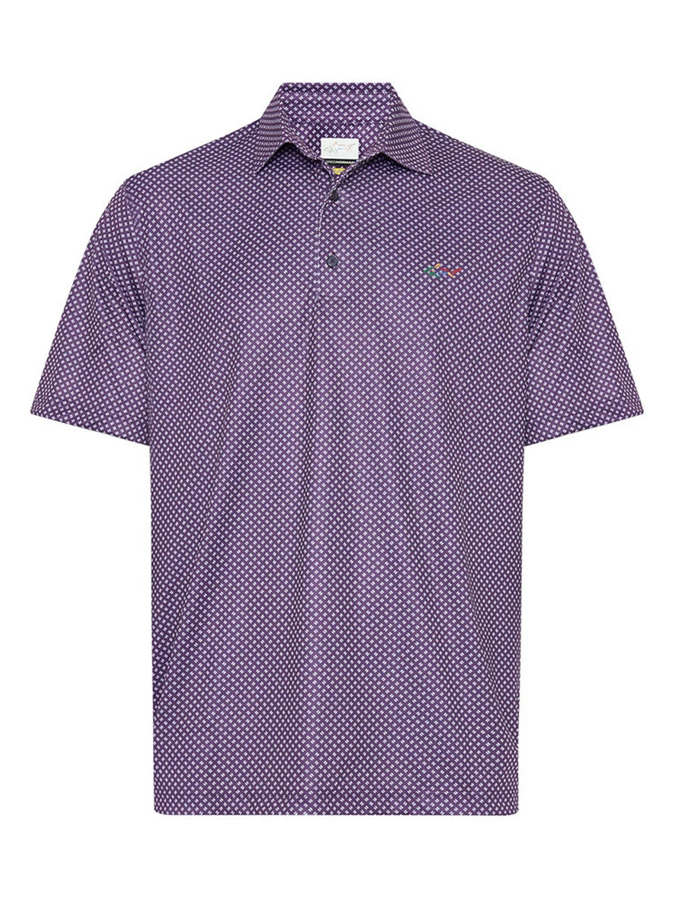 Greg Norman Diamond Foulard Polo - Elderberry