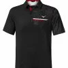 Mizuno Quick Dry Hazard Bloc Polo - Black
