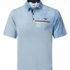 Mizuno Quick Dry Hazard Bloc Polo - Light Blue