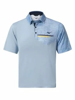 Mizuno Quick Dry Hazard Bloc Polo - Light Blue