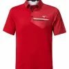 Mizuno Quick Dry Hazard Bloc Polo - Red