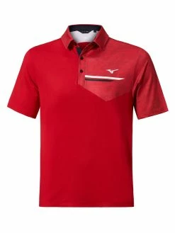 Mizuno Quick Dry Hazard Bloc Polo - Red