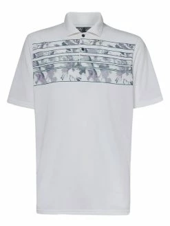 Oakley Azalea Stripe Polo - White Heather
