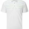 Ping Portman Tailored Fit Polo - White/Blue Nile