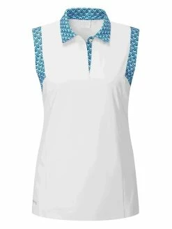 Ping Women's Evie Polo - White/Horizon Multi