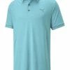 Puma CLOUDSPUN Monarch Polo - Dusty Aqua Heather