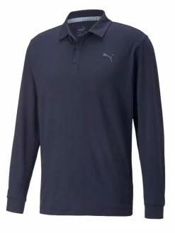 Puma CLOUDSPUN Longsleeve Golf Polo - Navy Blazer