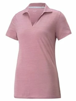 Puma Women's CLOUDSPUN Coast Golf Polo - Pale Grape Heather