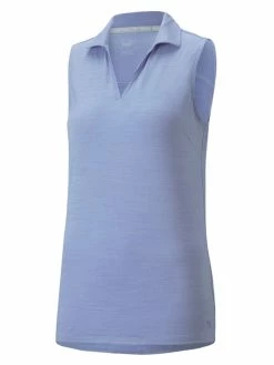 Puma Women's CLOUDSPUN Coast Sleeveless Golf Polo - Lavender Pop Heather