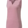Puma Women's CLOUDSPUN Coast Sleeveless Golf Polo - Pale Grape Heather