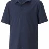 Puma JR Boys CLOUDSPUN Love Golf Polo - Navy Blazer/Ski Patrol
