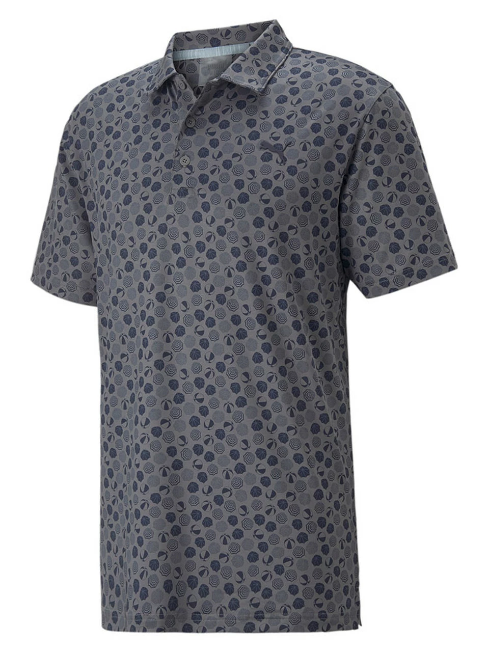 Puma MATTR Beach Trip Golf Polo - Quiet Shade/Navy Blazer