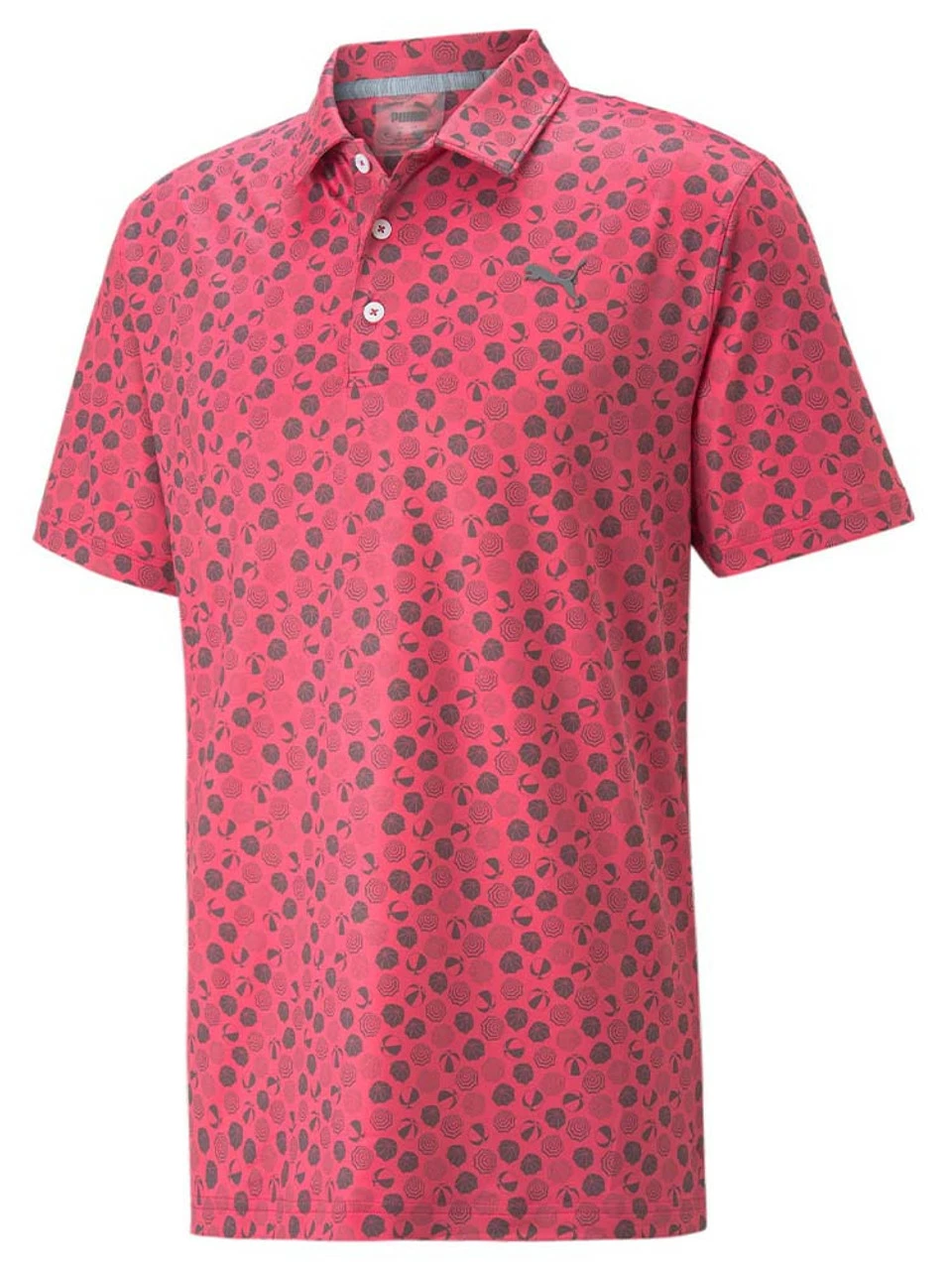 Puma MATTR Beach Trip Golf Polo - Sunset Pink/Quiet Shade