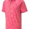 Puma CLOUDSPUN Leaflet Golf Polo - Sunset Pink