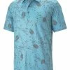 Puma CLOUDSPUN Frequency Golf Polo - Dusty Aqua/Quiet Shade
