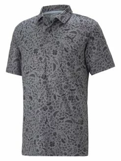 Puma CLOUDSPUN Petal Golf Polo - Quiet Shade/Puma Black