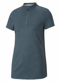 Puma Women's MATTR Bouquet Golf Polo - Evening Sky/Navy Blazer