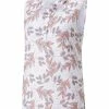 Puma Women's CLOUDSPUN Flora SL Golf Polo - Bright White/Carnation Pink