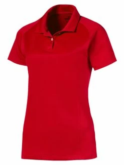Puma Women's Essential Golf Polo - High Risk Red