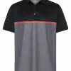 Sporte Leisure Dri-Sporte Blaine Mens Polo - Black/Charcoal
