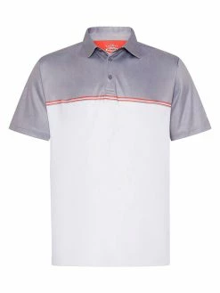 Sporte Leisure Dri-Sporte Dustin Mens Polo - Grey Marle/White