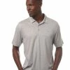Travis Mathew Booze Clues Polo - Heather Light Grey