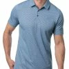 Travis Mathew High Spirits Polo - Heather Blue Sapphire
