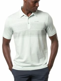 Travis Mathew Infinite Wishes Polo - Heather Neptune Green