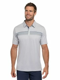 Travis Mathew Summer Storm Polo - Heather Light Grey