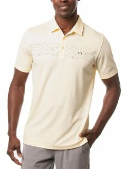 Travis Mathew Pit Boss Polo - Heather Pale Sunset