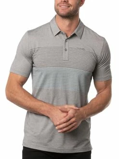 Travis Mathew Quiet Nights Polo - Heather Medium Grey