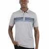 Travis Mathew River Town Polo - Heather Medium Grey