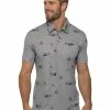 Travis Mathew Outfresh Polo - Heather Medium Grey