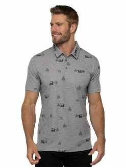 Travis Mathew Outfresh Polo - Heather Medium Grey