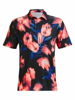 Under Armour Playoff 2.0 Graphic Polo - Black/Radio Red