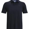 Under Armour T2G Printed Polo - Black/Bauhaus Blue