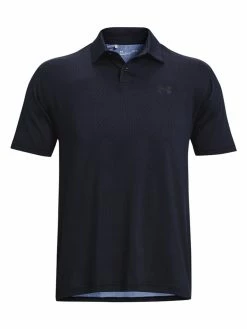 Under Armour T2G Printed Polo - Black/Bauhaus Blue
