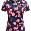 Under Armour Women's Zinger Blur Polo - Black/Pink Punk
