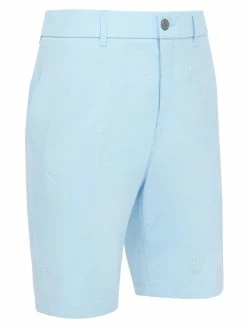 Original Penguin All Over Pete Embroidered Short - Baltic Sea