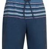 Original Penguin Slub Stripe Block Board Short - Black Iris