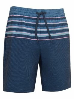 Original Penguin Slub Stripe Block Board Short - Black Iris