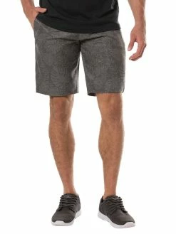 Travis Mathew Go Fish Short - Heather Grey Pinstripe