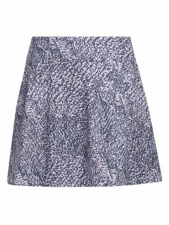 Adidas W Printed Frill Golf Skort - Bliss Lilac