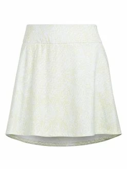 Adidas W Printed Frill Golf Skort - White