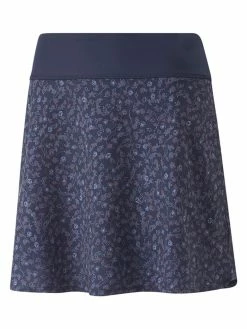 Puma Women's PWRSHAPE Fancy Plants Golf Skort - Navy Blazer