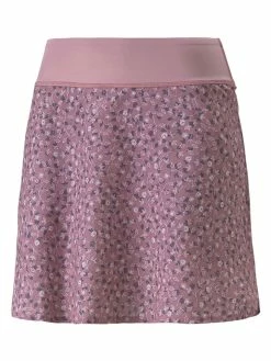 Puma Women's PWRSHAPE Fancy Plants Golf Skort - Pale Grape